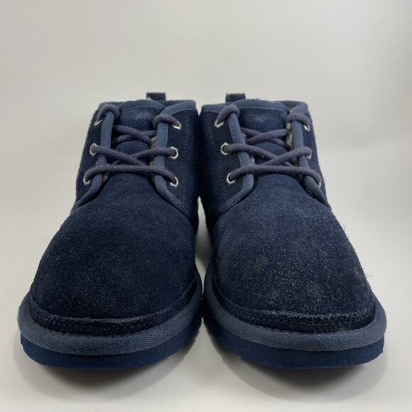 UGG Neumel Shearing Lined Chukka Boots Youth Mens Size 6 Navy Blue Suede main image 6